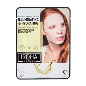 Mascarilla facial tissue iluminadora e hidratante Iroha