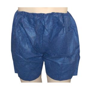 Pantalón corto desechable hombre azul