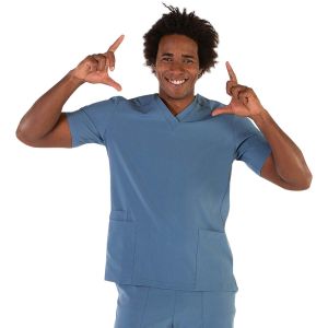 Casaca de hombre microfibra 360 Garys Tadeo azul grisáceo