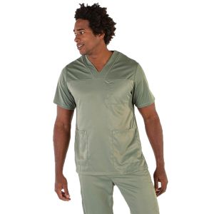 Casaca de hombre microfibra peach Garys Izan verde caqui