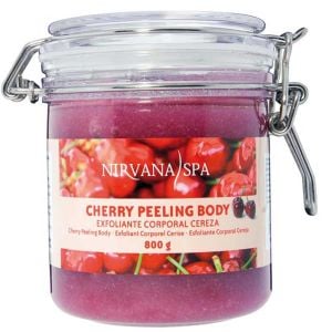 Peeling corporal con aceite y sal del Mar Muerto Cherry 