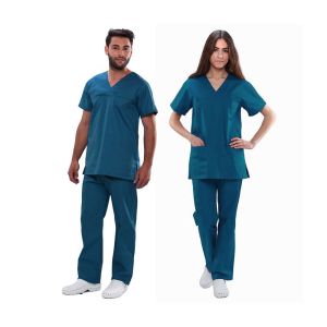 Uniforme de estética y peluquería unisex océano Mebaline Tex