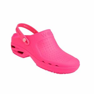 Zueco laboral BLOC fucsia