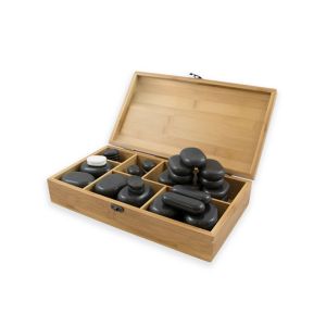 Piedras calientes basalto 45 piezas Weelko