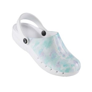 Zueco laboral para mujer ODEN FUSION water flowers