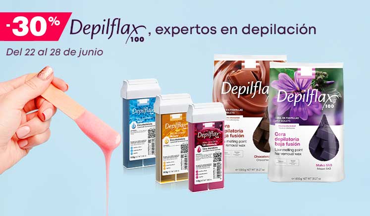 promoción -30% descuento ceras Depilflax