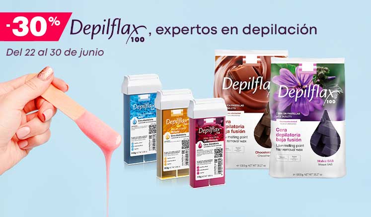 promoción -30% descuento ceras Depilflax